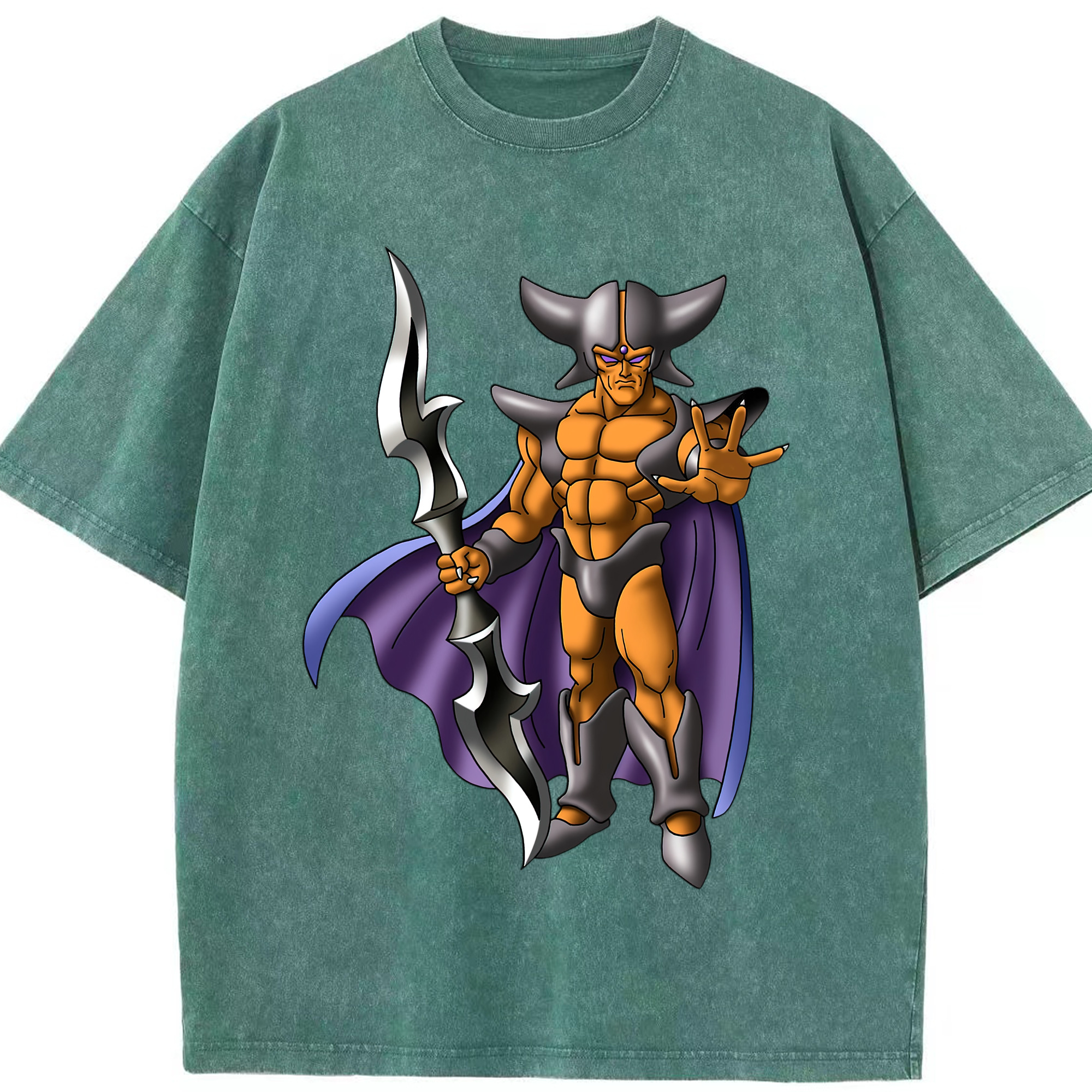 （画像用） ドラゴンクエスト Doragon Kuesuto Dragon Quest 綿100% ヴィンテージ風 半袖Tシャツ（フロントプリント）
